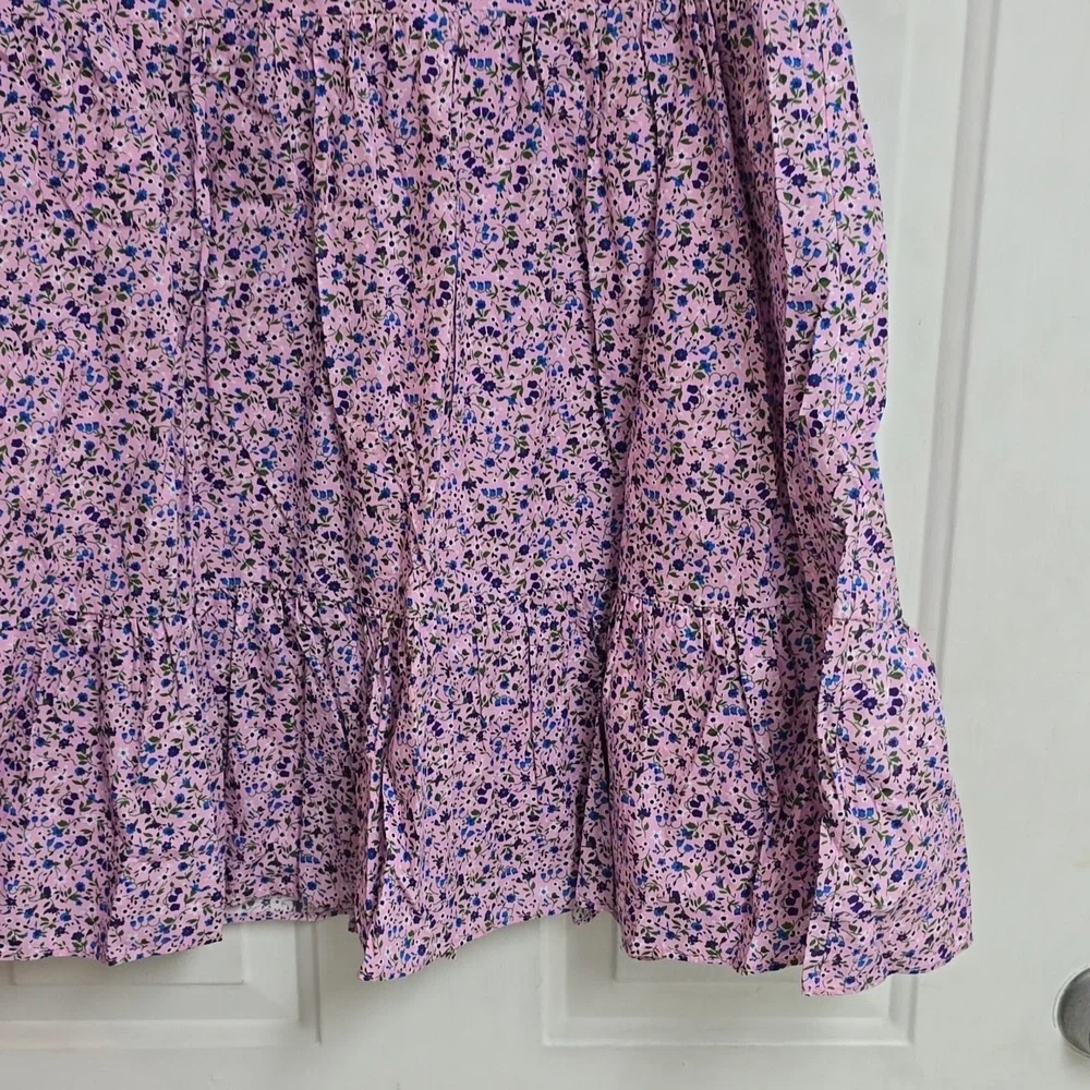 Tuckernuck Hyacinth House Lilac Floral Zip Front Ellie Mini Dress